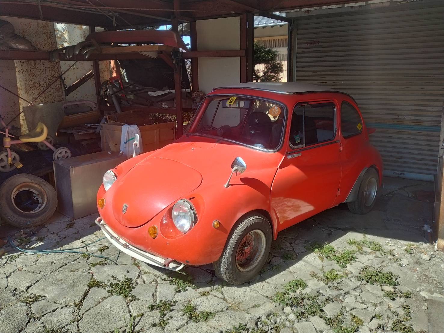 1968 Subaru 360 SS Double Carburetor (non-running) w/ 2 Parts Cars