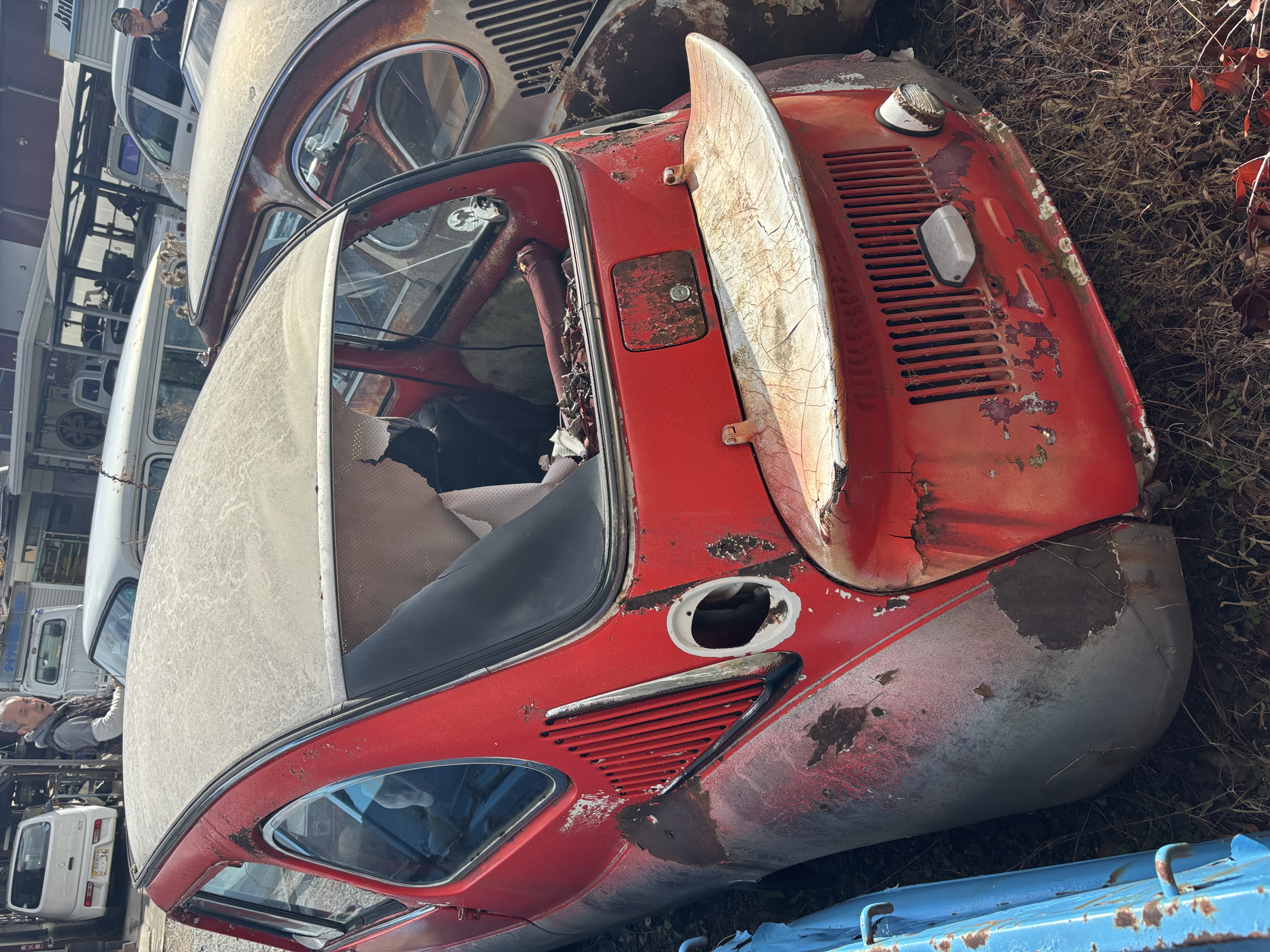 1968 Subaru 360 SS Double Carburetor (non-running) w/ 2 Parts Cars
