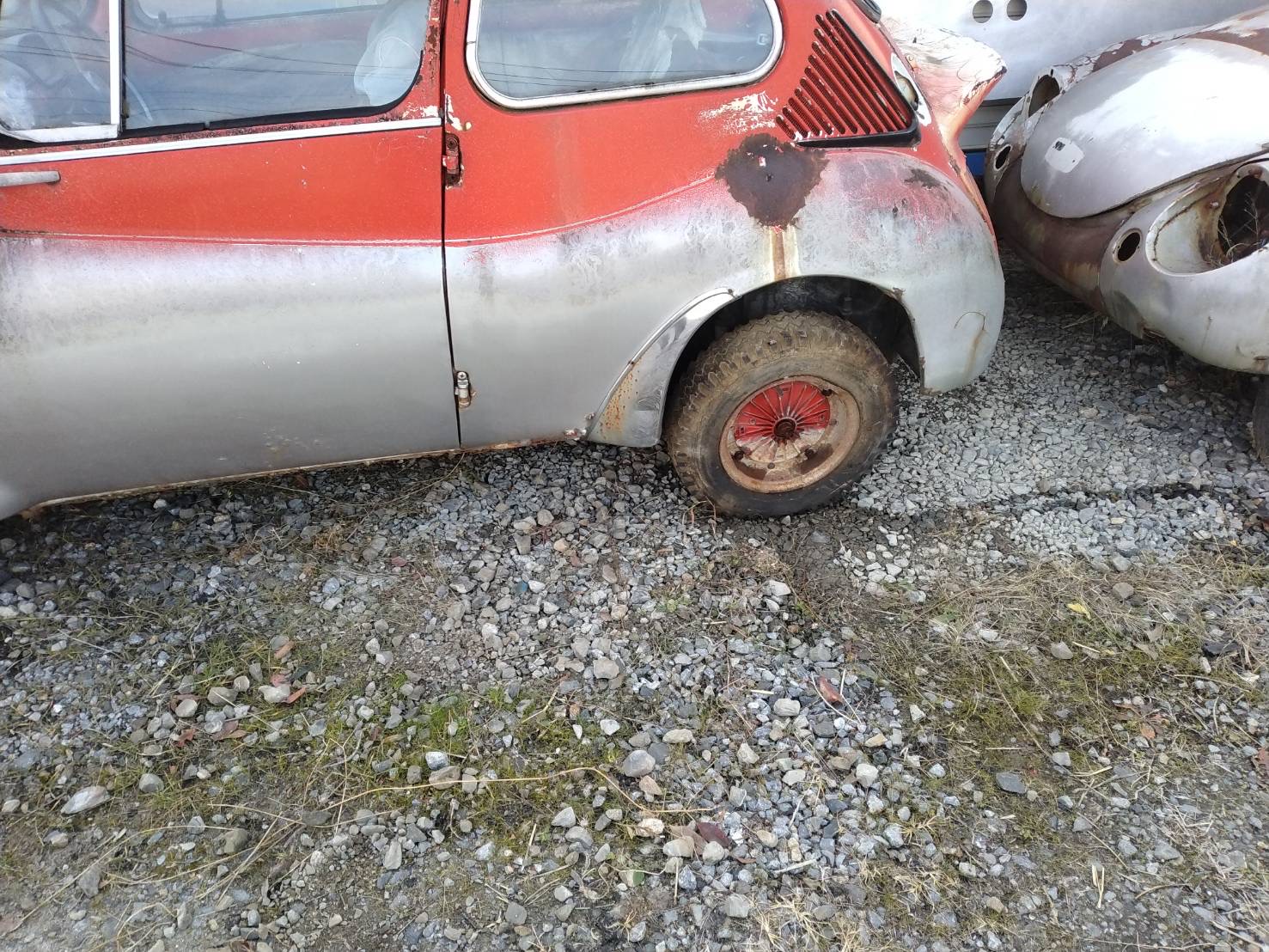 1968 Subaru 360 SS Double Carburetor (non-running) w/ 2 Parts Cars
