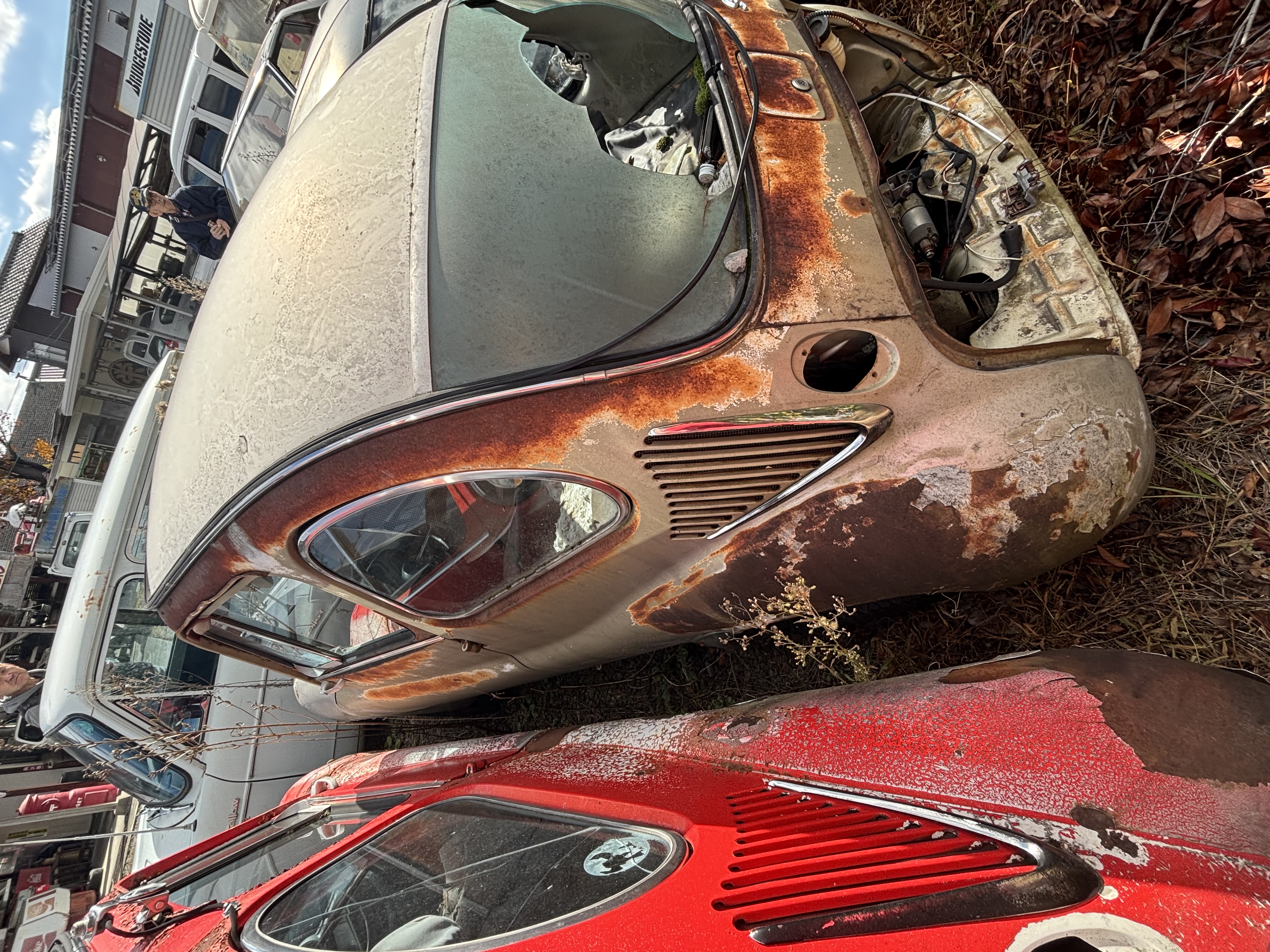 1968 Subaru 360 SS Double Carburetor (non-running) w/ 2 Parts Cars
