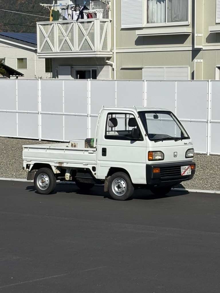 1990 Honda Acty Attack 4WD 93,000 KM White Model HA4 RealTime 4WD 4 speed Manual Differential Lock  660cc No A/C