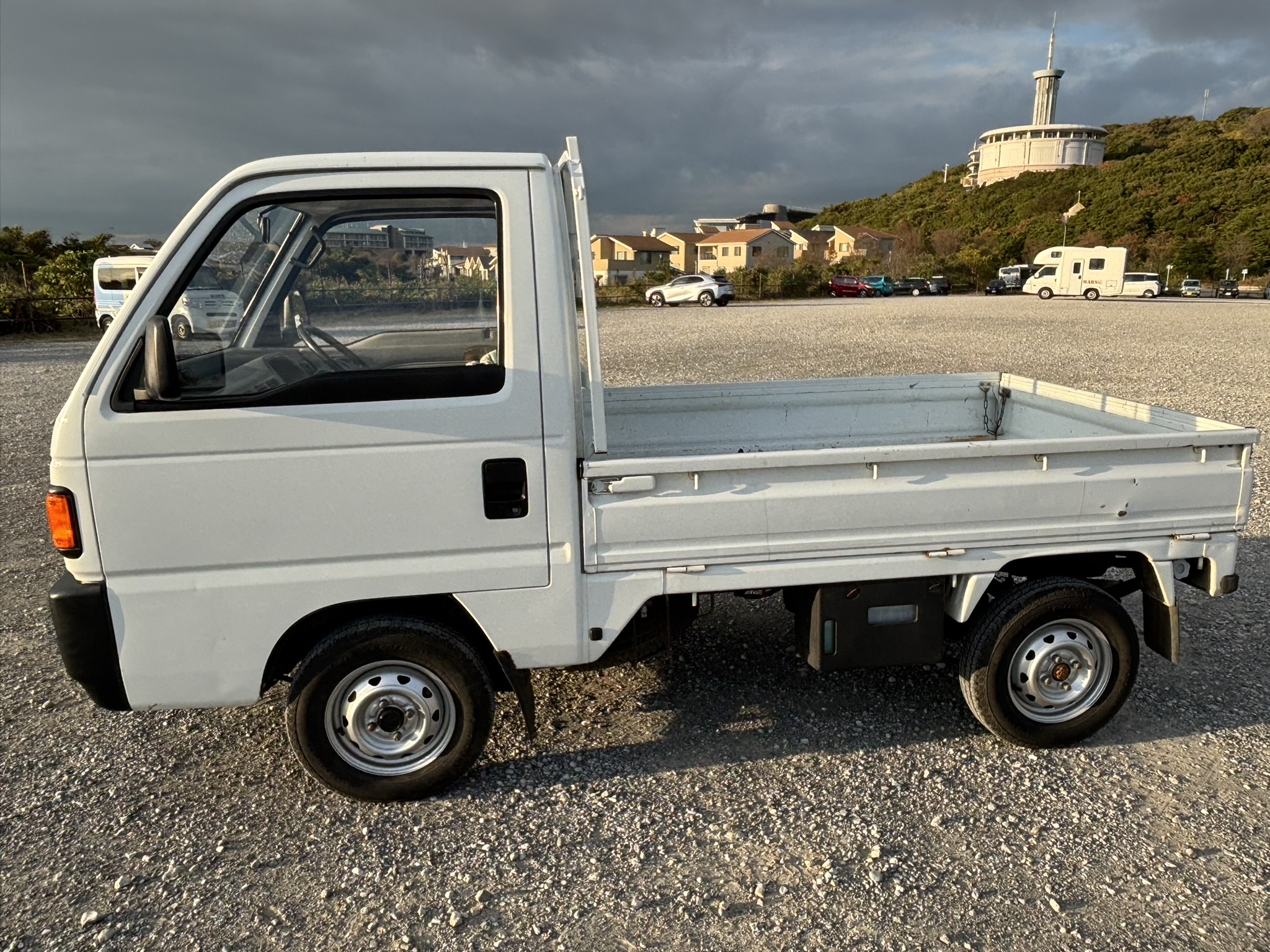 1990 Honda Acty Attack 4WD 93,000 KM White Model HA4 RealTime 4WD 4 speed Manual Differential Lock  660cc No A/C