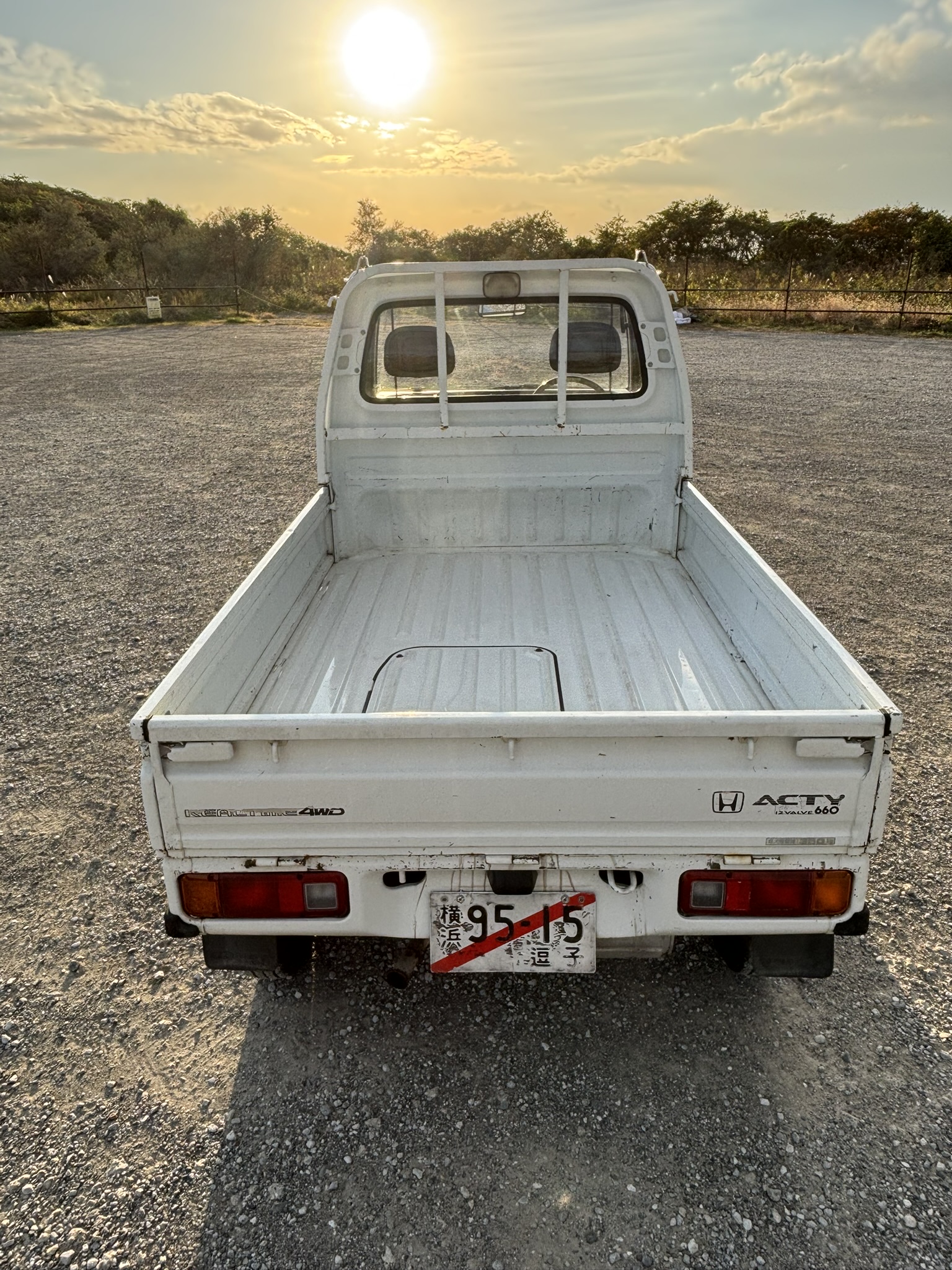 1990 Honda Acty Attack 4WD 93,000 KM White Model HA4 RealTime 4WD 4 speed Manual Differential Lock  660cc No A/C